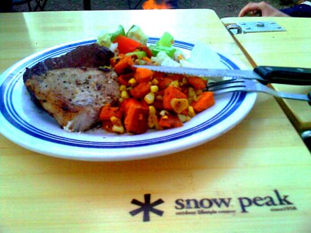 Die Trying Top Sirloin with Skillet Sweet Potato & Roasted Corn