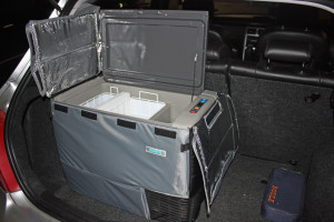 A Jeep fridge-freezer