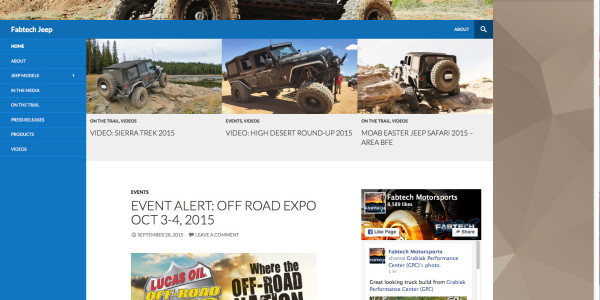 FABTECH Jeep Website