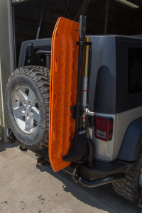 Hi-Lift Extreme and Maxtrax installed on the AEV hi-lift mount