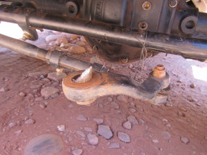 Broken Jeep JK sector shaft