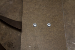 Rivets seen from the back - as thin as possible