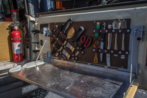 The completed project, mounted to the Trailgator Tailgate Table