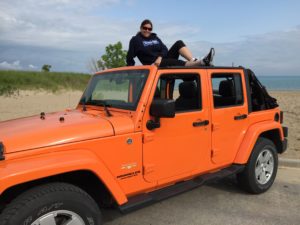 Canadian Jeep Girl Natasha on her Orange Crush JKU "Lucy"