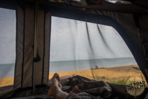 Waking up to a beach sunrise