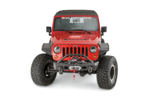 Elite Series Stubby Front Bumper with Grille Guard Tube